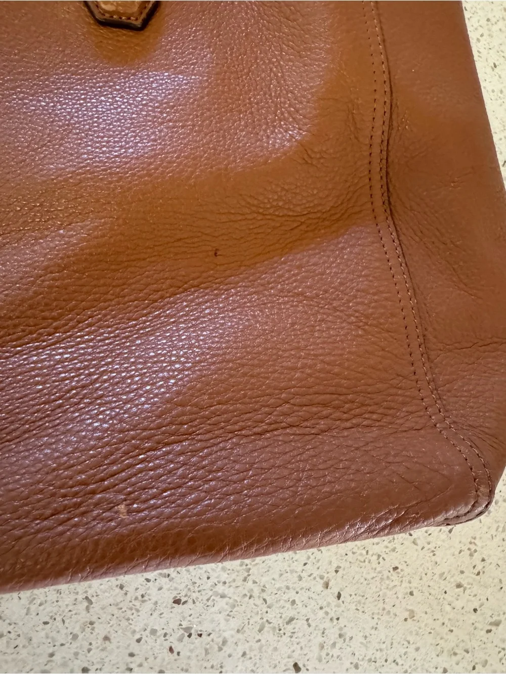 Tory Burch Blake Pebbled Leather Tote with Wristlet - Pre-Owned